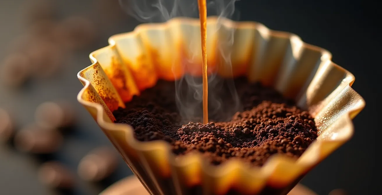 Préparation artisanale du café avec méthode douce